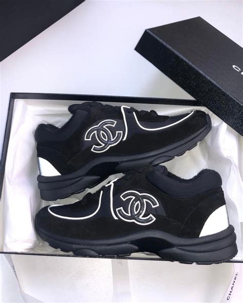 chanel cc runner|chanel runner black reflective.